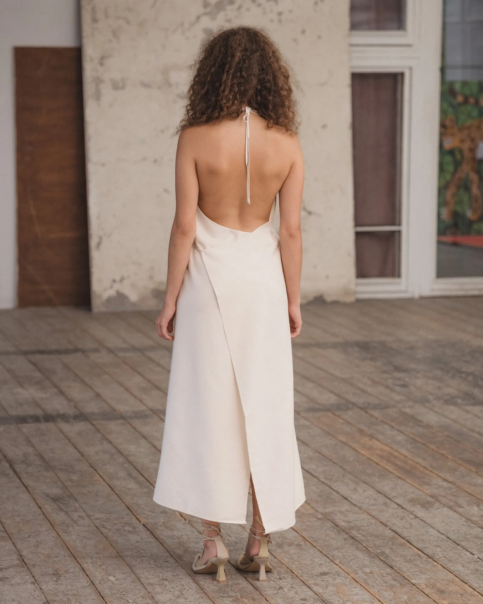 Apron Dress - Wild Silk - Off White