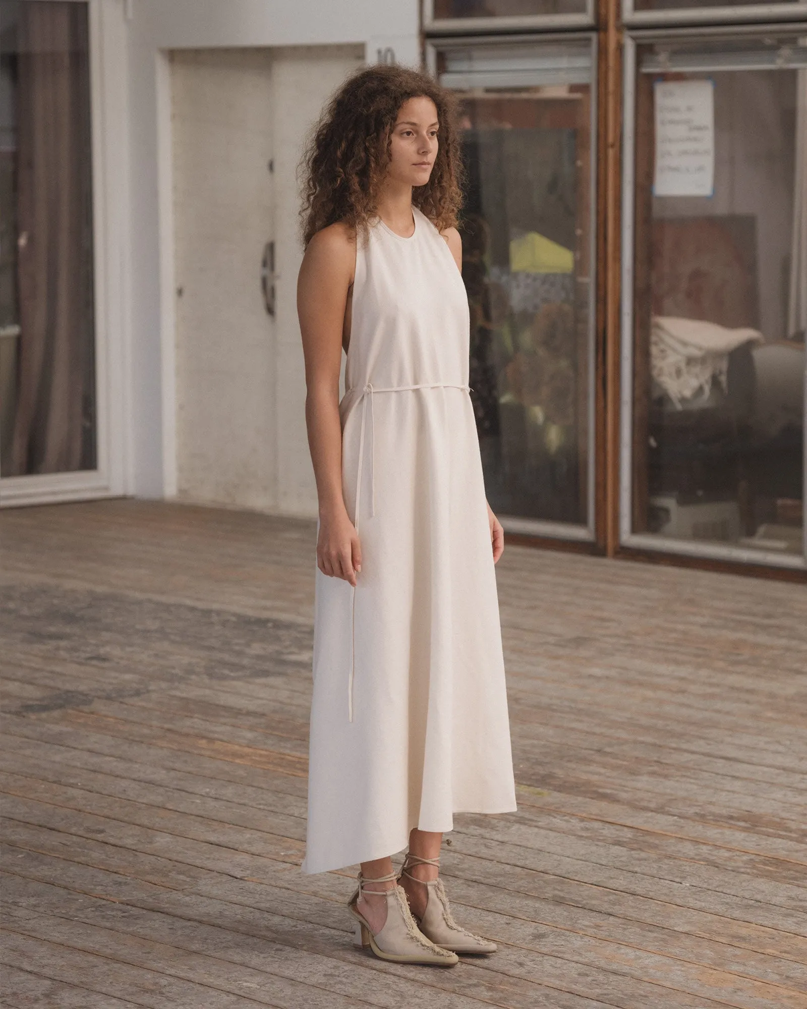 Apron Dress - Wild Silk - Off White