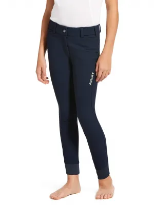 ARIAT Kids Tri Factor Grip Full Seat Breeches - Navy