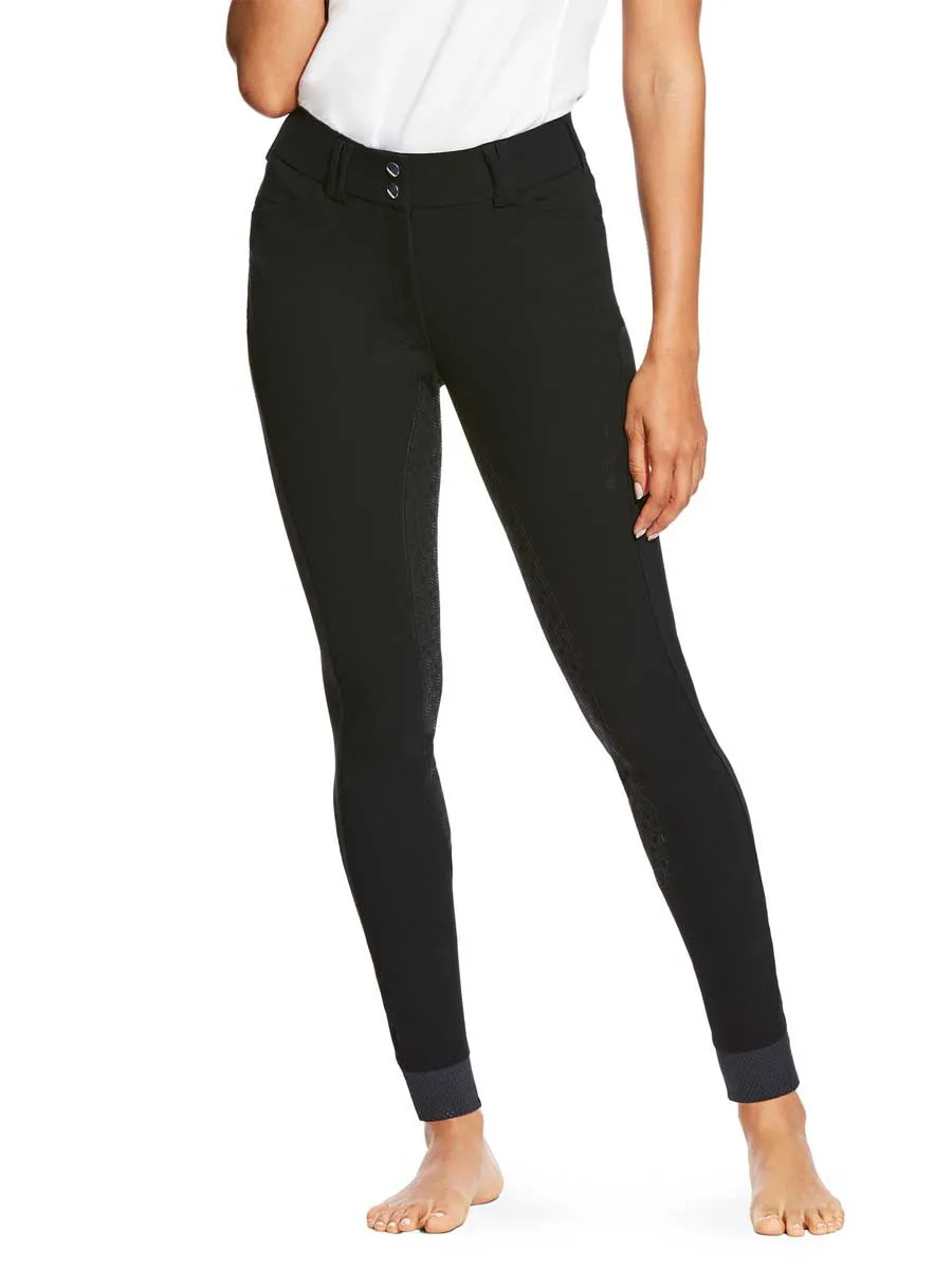 ARIAT Tri Factor Grip Full Seat Breeches – Womens -  Black