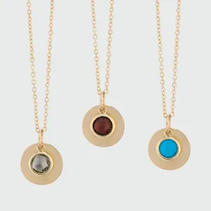 Bali 9ct Gold Birthstone Necklace