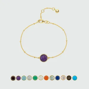 Barcelona Birthstone Gold Vermeil Bracelet