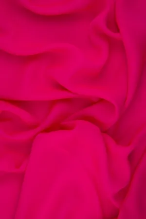 Bright Fuchsia Silk Double Georgette Fabric