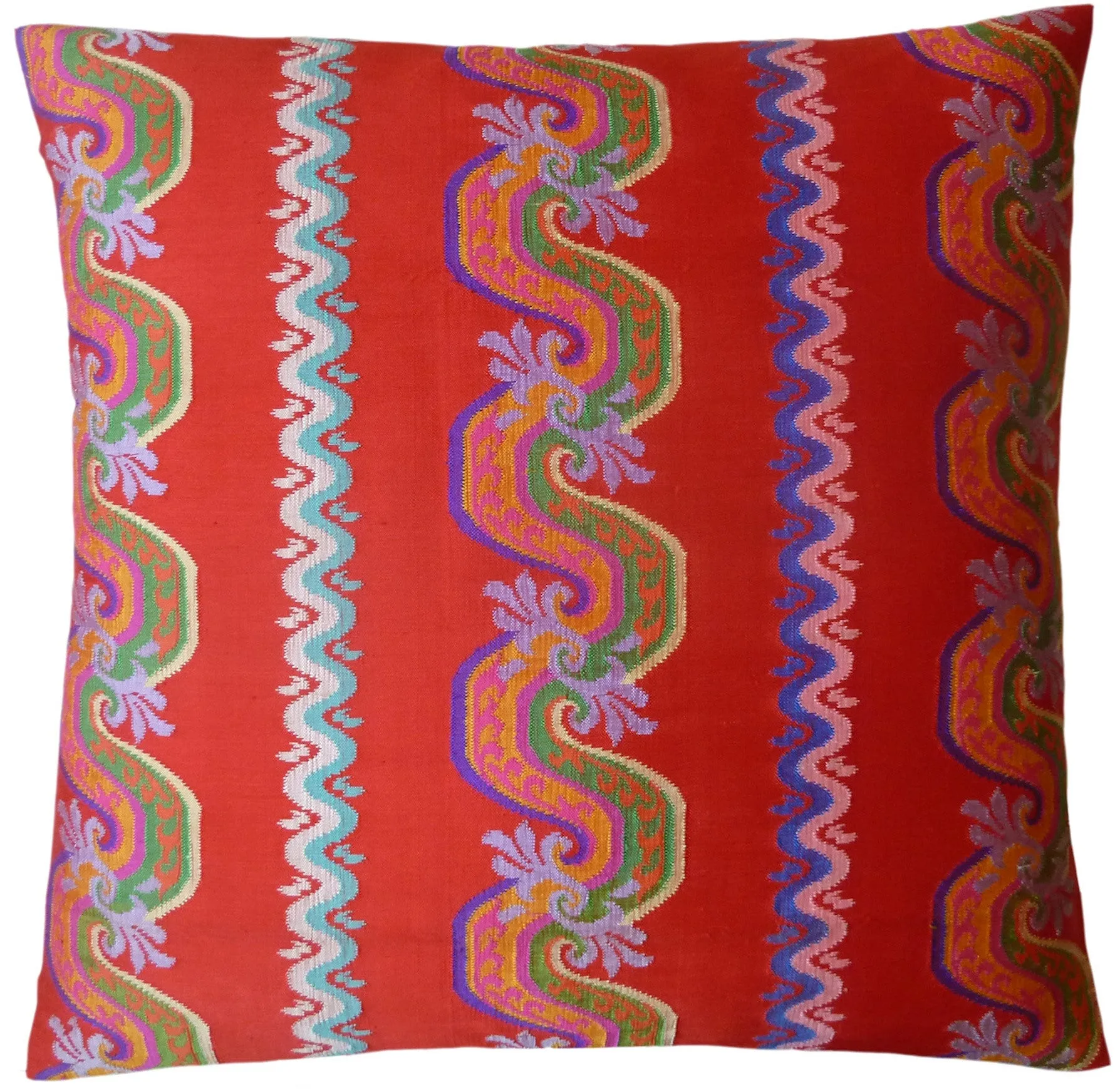 Burmese Silk Pillow Hawaiian Punch