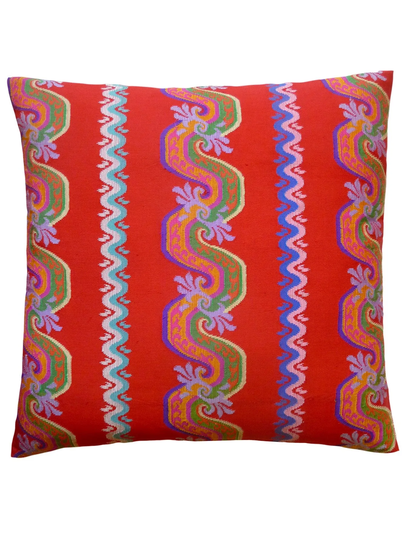 Burmese Silk Pillow Hawaiian Punch