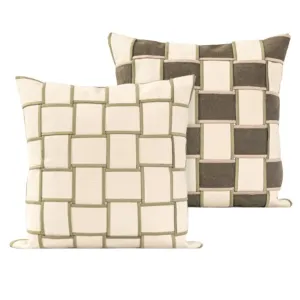 Chessboard Patterned Throw Pillow