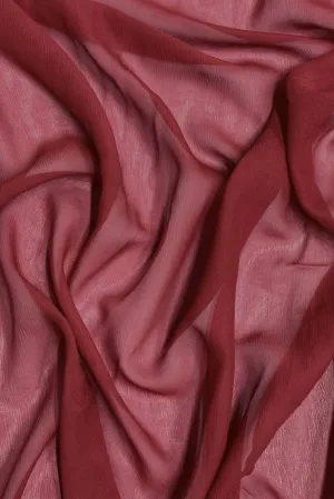 Chili Pepper Silk Heavy Crinkled Chiffon HCD-019 Fabric