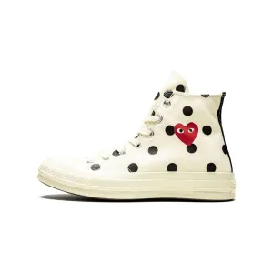 Converse Chuck 70 Hi “Comme Des Garçons / Polka Dot White"