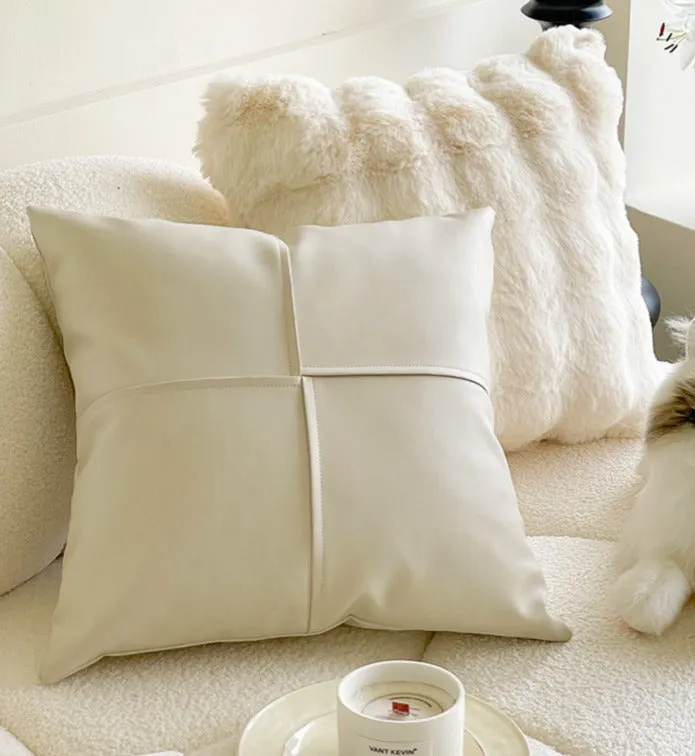 Cream-Colored Throw Pillow