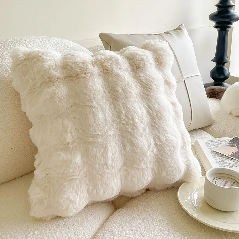 Cream-Colored Throw Pillow