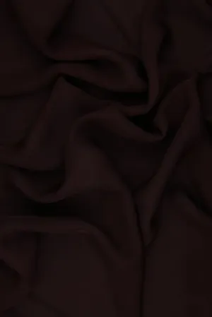 Dark Maroon Silk Double Georgette Fabric