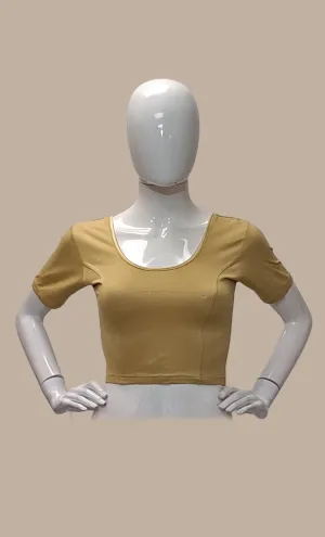 Deep Beige Stretch Blouse