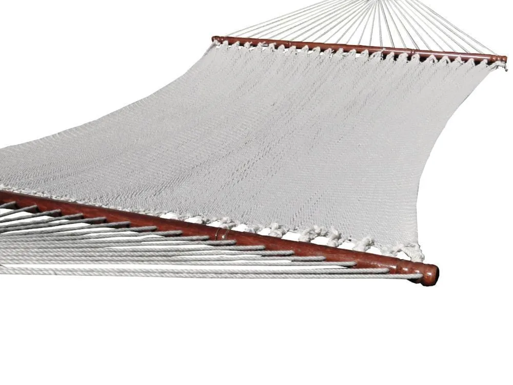 Deluxe Polyester Rope Hammock with 3-Beam Stand