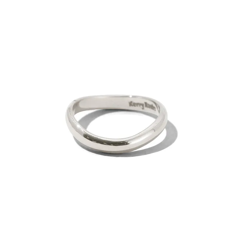 Enfold Band, Wide, Silver