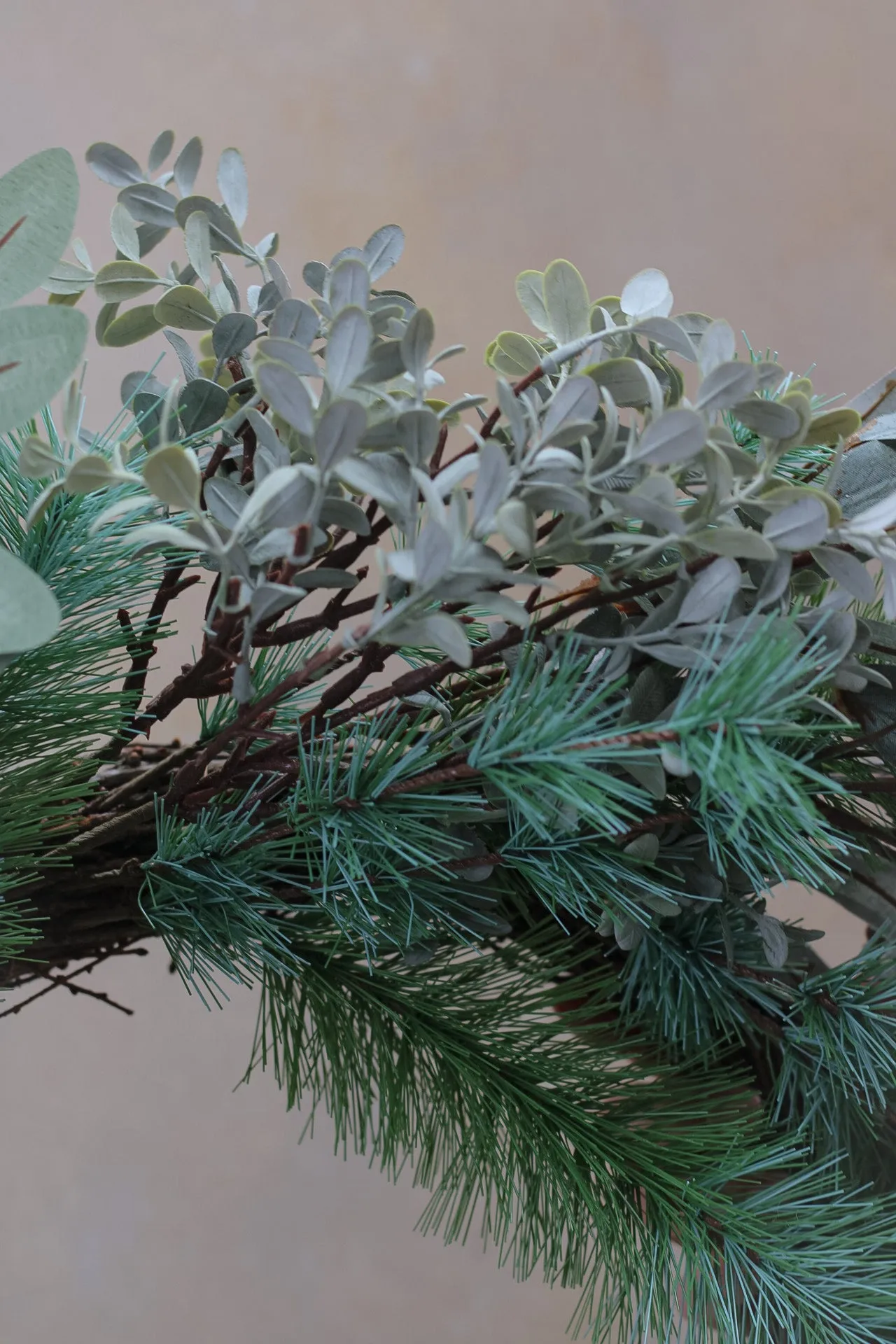 Fir Cones and Green Foliage Wreath