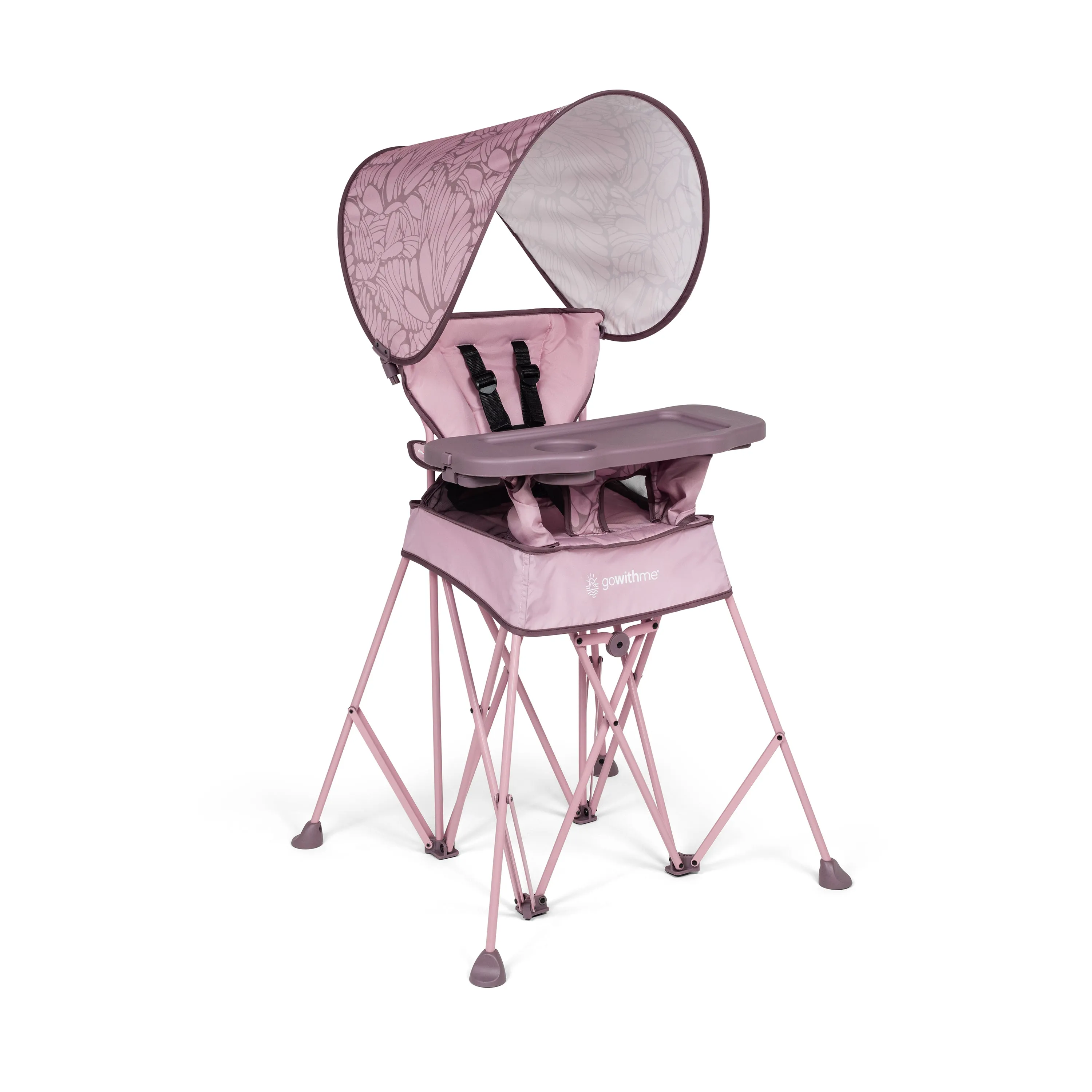 Go With Me® Uplift Deluxe Portable High Chair with Canopy - Canyon Rose