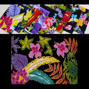 Hand-Painted Batik Floral Sarongs