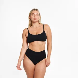 High-Rise Thong - Seamless Eco 2.0 - Black