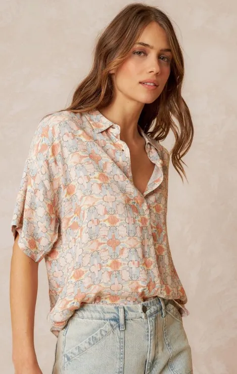 Indi & Cold MIA Box Shirt | Peach