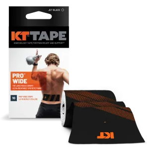 KT Tape Wide Pro - Precut Black Wide