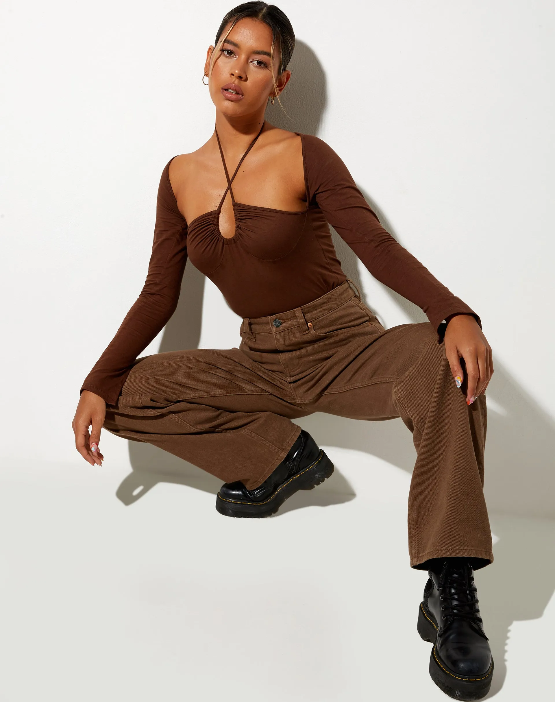 Lasira Bodice in Lycra Cocoa