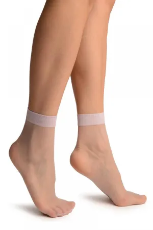 Light Lilac Summer Ankle High Socks