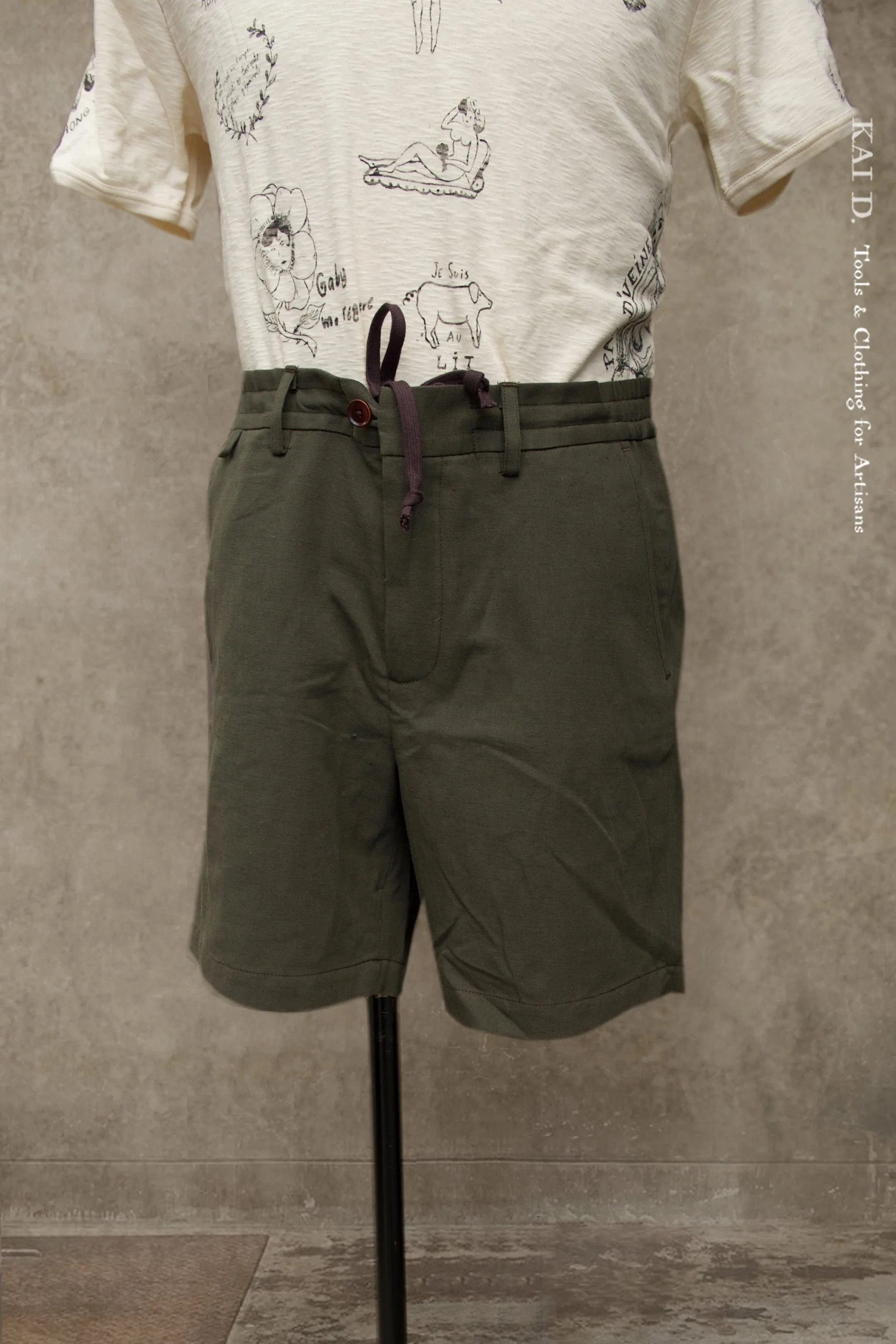 Lukas Shorts - Dark Green Grey - 32