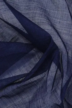 Navy Cotton Voile Fabric