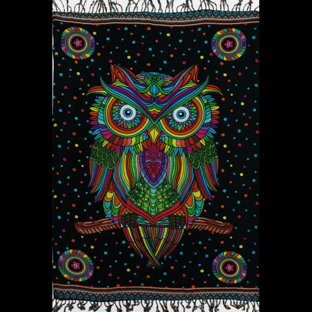 Owl Rainbow Sarongs