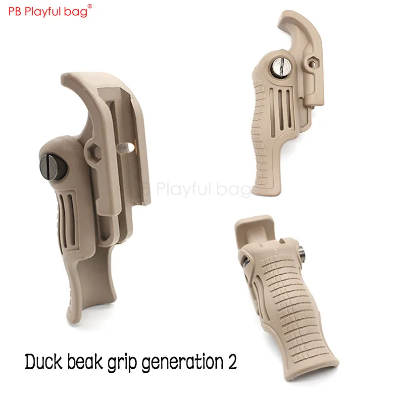 Playful bag Outdoor Tactical Nylon Grip Water-bullet-gun Jinming/AK/M4/MP7 Duck Beak Grip verion 1/2  CS toys Gun parts LD48