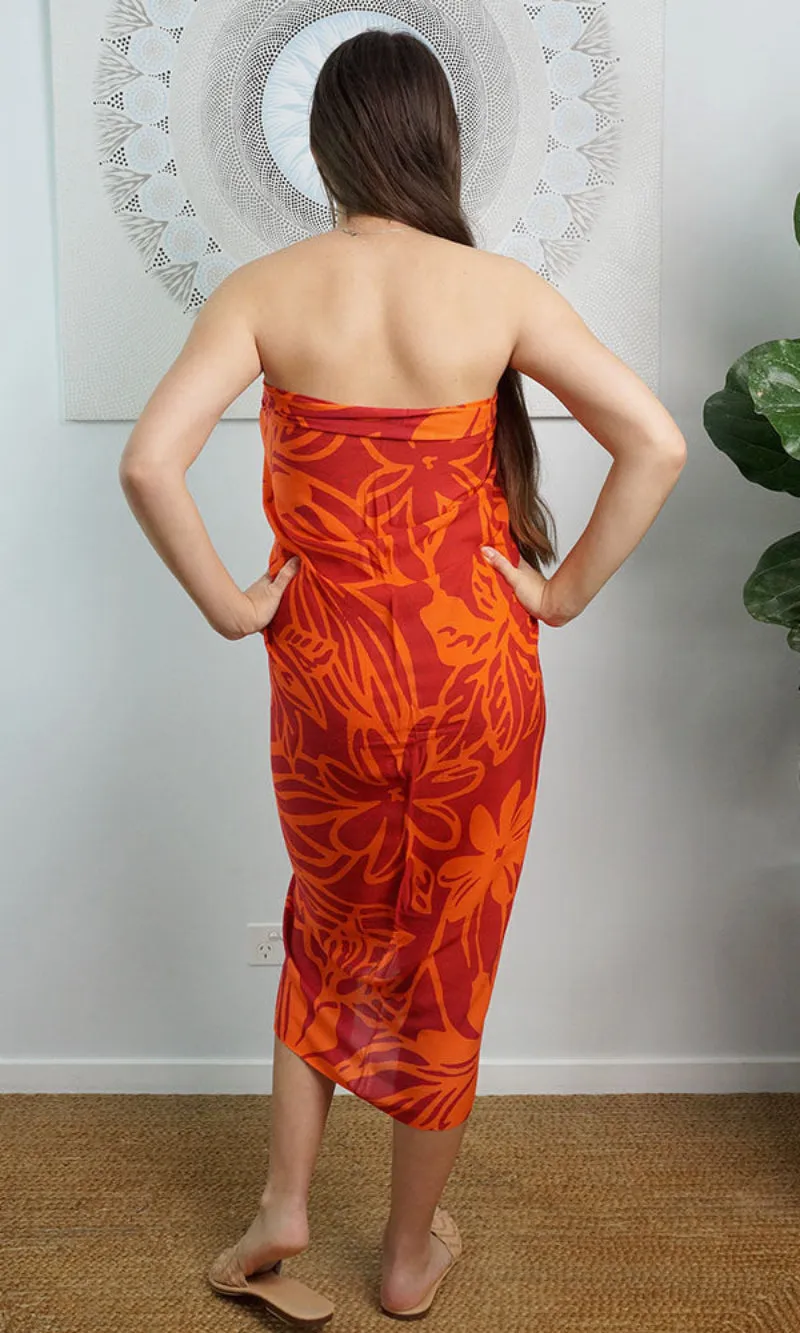 Rayon Sarong XL Rarotonga, More Colours