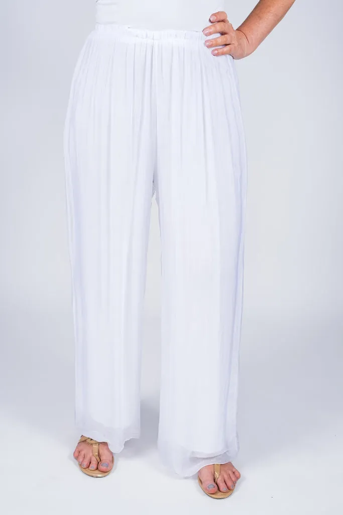 Roxy Silk Straight Leg Pant (PL212)