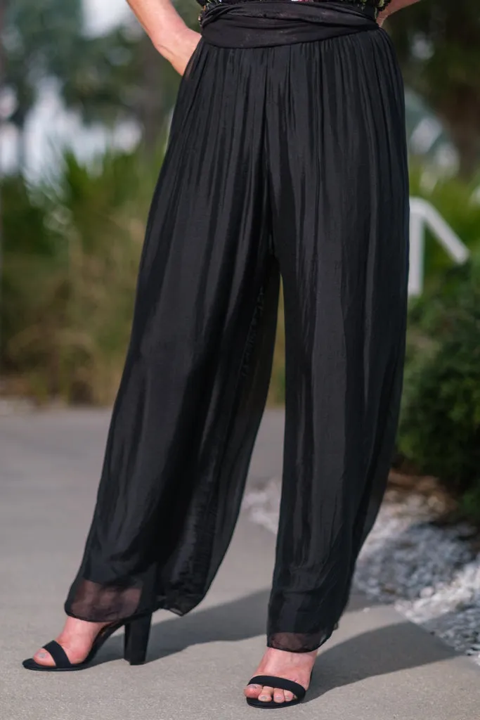 Roxy Silk Straight Leg Pant (PL212)