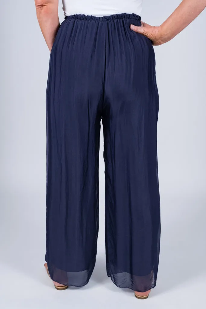 Roxy Silk Straight Leg Pant (PL212)