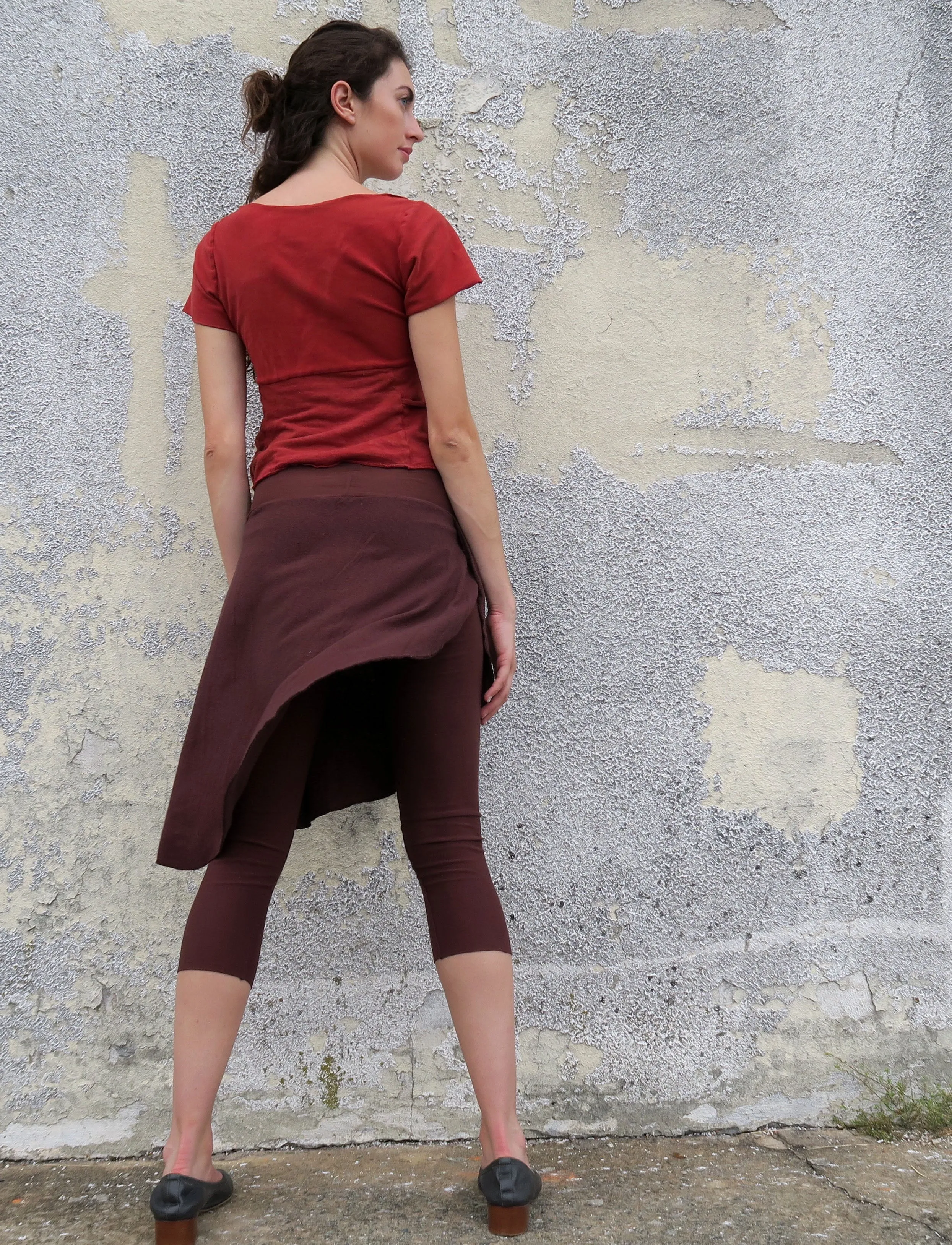 Sarong Skirted Gaucho Leggings