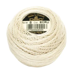 Size 8 Pearl Cotton Ball in Ecru