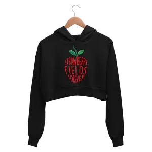 The Beatles Crop Hoodie - Strawberry Fields Forever