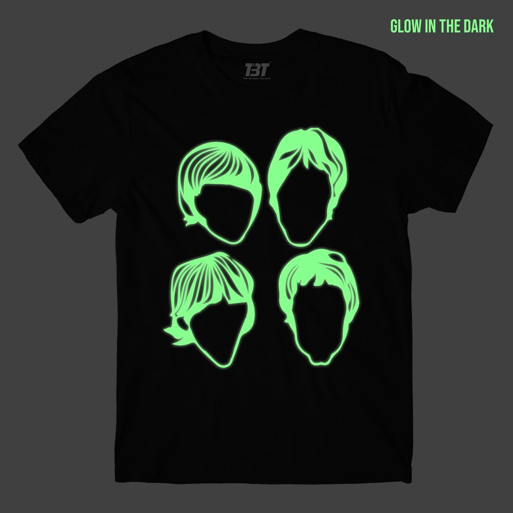 The Beatles Members T shirt - Glow In The Dark