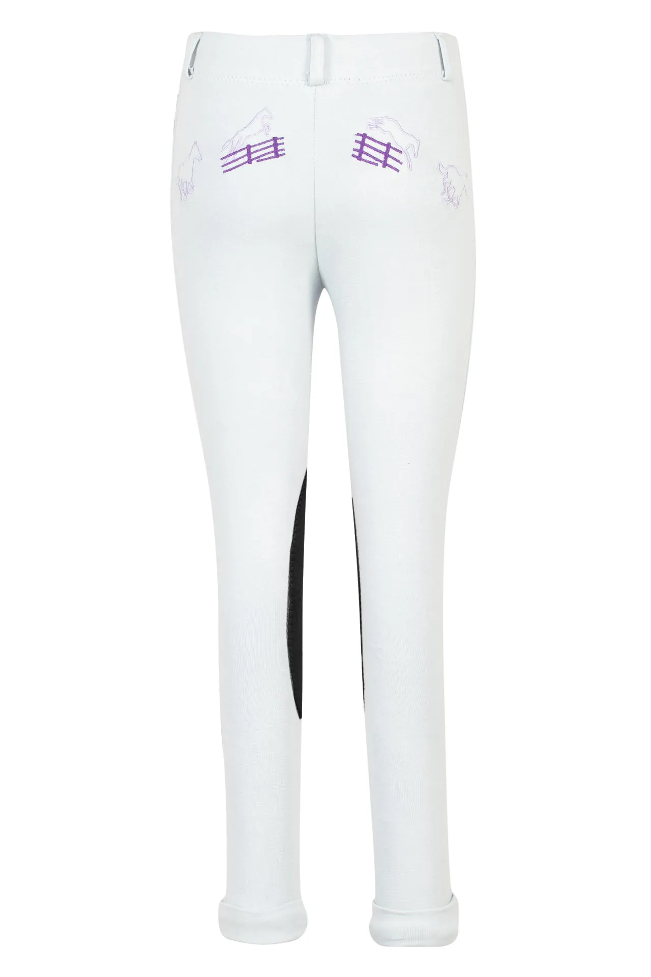 TuffRider Children's Cotton Embroidered Pull-On Jodhpurs