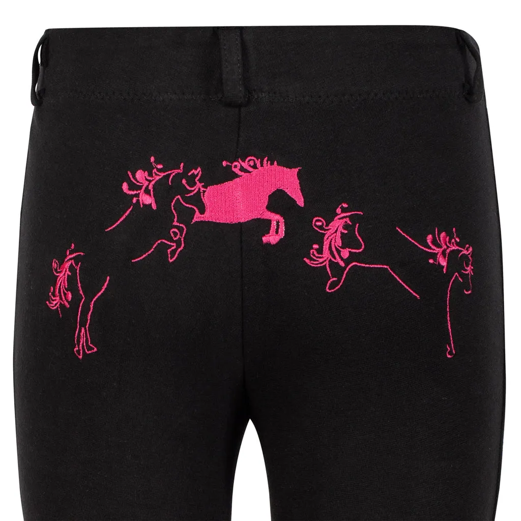 TuffRider Children's Whimsical Horse Embroidered Pull-On Jodhpurs