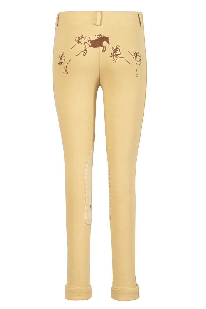 TuffRider Children's Whimsical Horse Embroidered Pull-On Jodhpurs