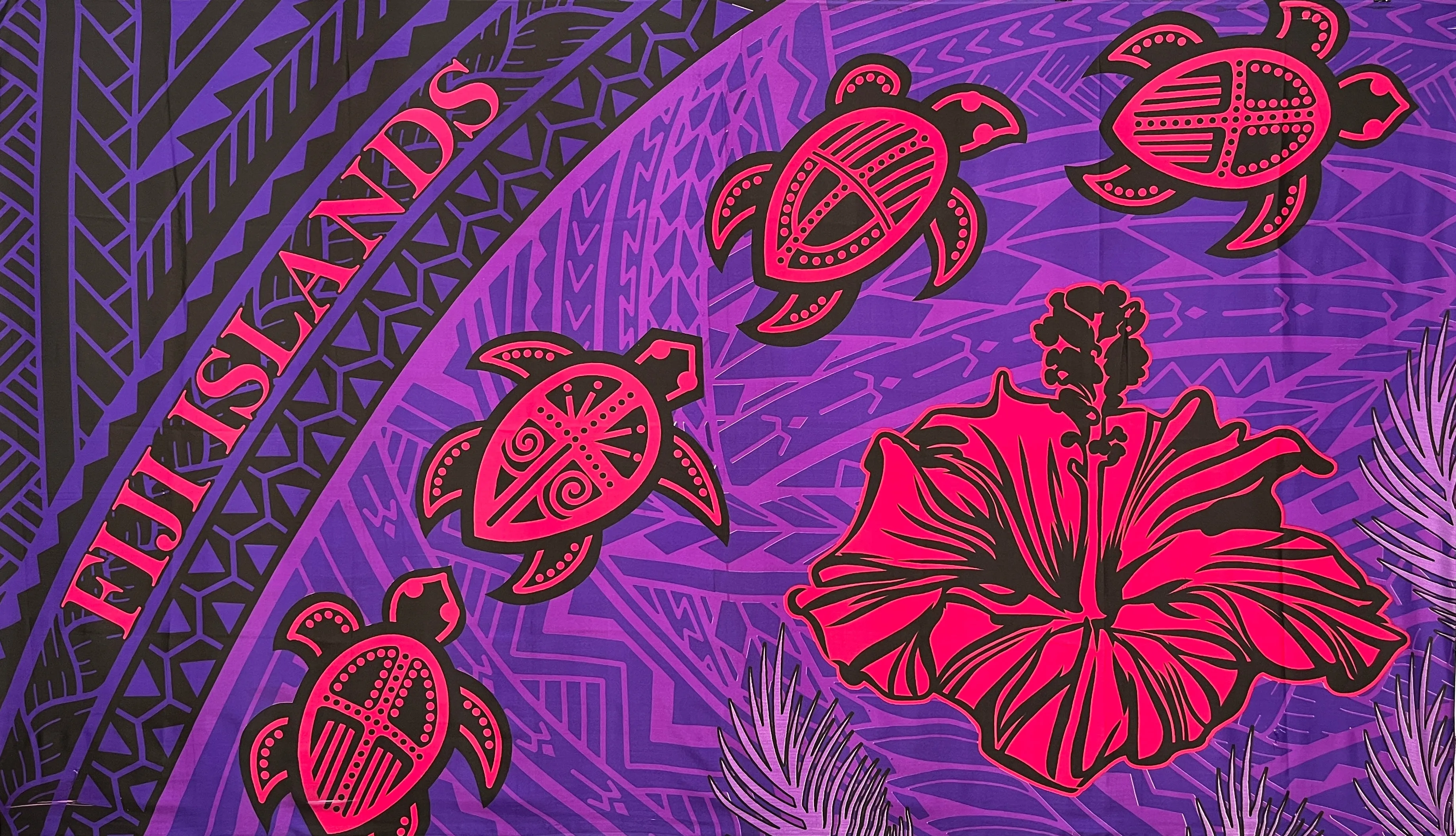 Turtle Hibiscus Fiji Islands Sarong