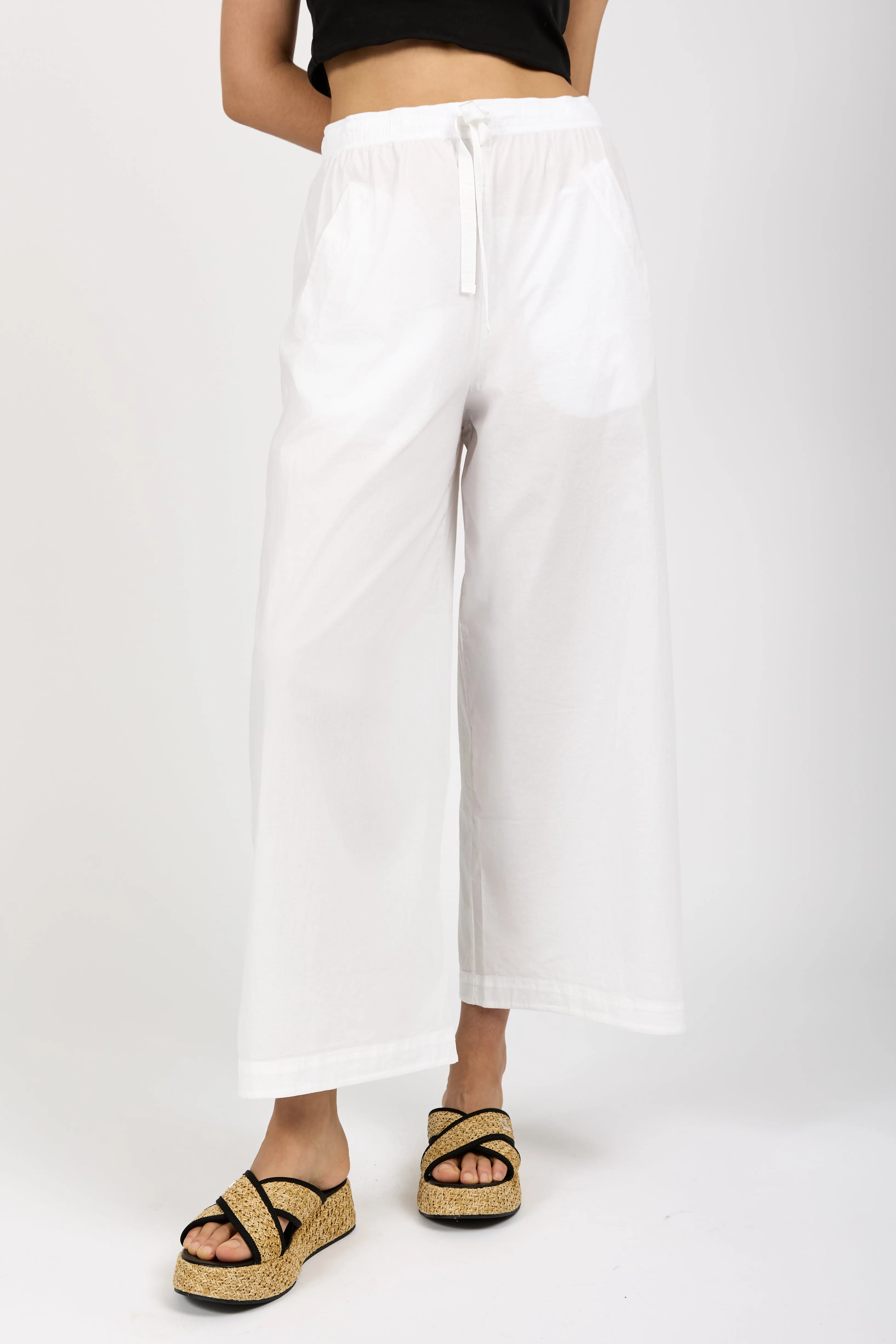 Wide Leg Pant in Optical White